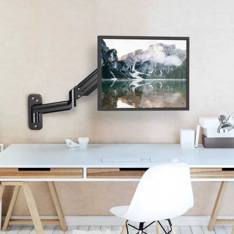 Techly ICA-LCD G112 sieninis laikiklis monitoriui su dujine spyruokle 81,3 cm (32 coliai) juodas