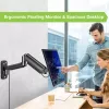 Techly ICA-LCD G112 sieninis laikiklis monitoriui su dujine spyruokle 81,3 cm (32 coliai) juodas