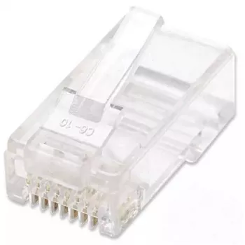 Intellinet RJ45 kištukas Cat5e UTP, 3 kontaktai, kietajai vielai, 15 µ auksuoti kontaktai, 100 vnt.