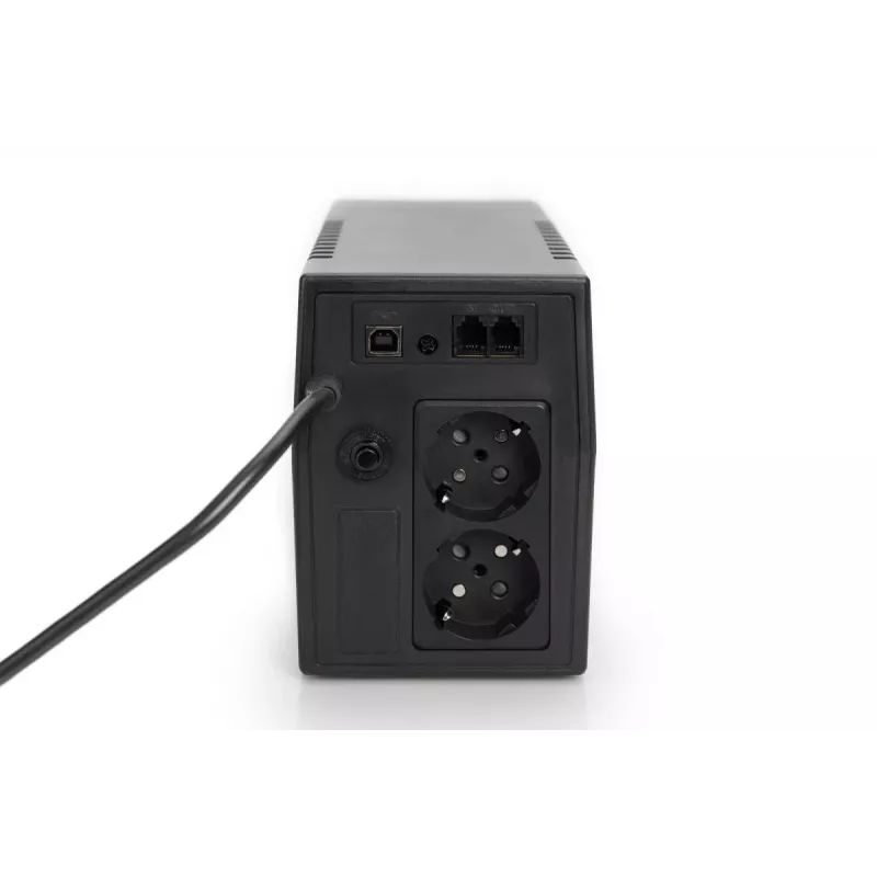 DIGITUS Line-Interact. UPS 600 VA / 360 W 12V/7Ah x1 2x CEE7/7 AVR LED DP