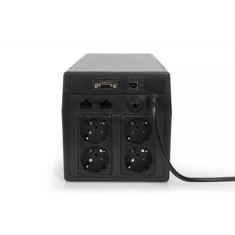 DIGITUS Line-Interactive UPS 1000 VA / 600 W 12 V 7 Ah x2 4x CEE7/7 AVR USB