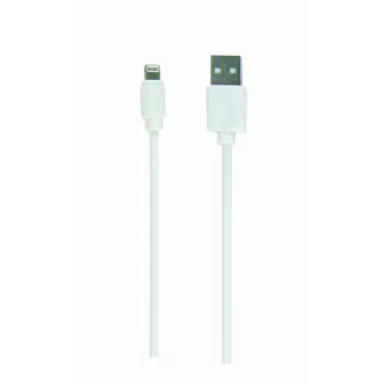 Gembird USB į 8 kontaktų įkrovimo ir duomenų kabelis, 1 m - Baltas