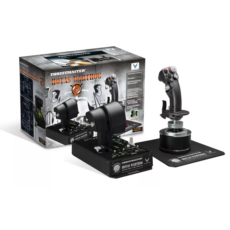 Thrustmaster Hotas Warthog Black Joystick PC – replika A-10C vairasvirtė ir droselis