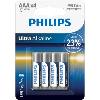 Baterija vienkartinė Philips LR03E4B/10 AAA ExtremeLife