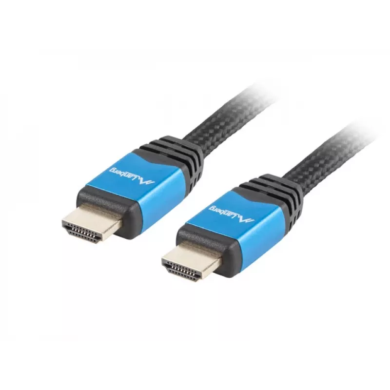 Lanberg CA-HDMI-20CU-0018-BL Premium HDMI kabelis M/M, HDMI 2.0, 1,8 m, 4K, su Ethernet, juodas