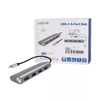 USB 3.2 Gen 1 tipo C šakotuvas LogiLink UA0309