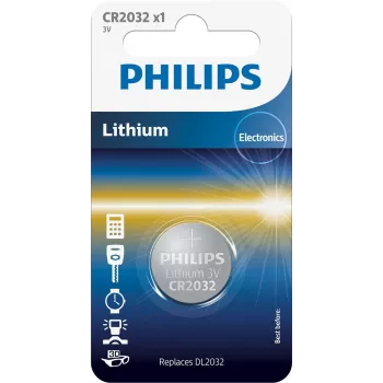 Philips Minicells Baterija CR2032/01B, vienkartinė baterija, CR2032, ličio, 3 V, 1 vnt., 10 metų
