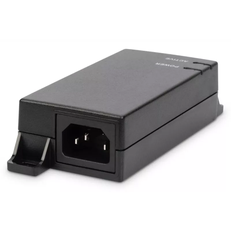 DIGITUS Gigabit PoE Injector DN-95102-1, 802.3af 10/100/1000Mbps, maitinimo kontaktai 4/5(+),7/8(-), išėjimas maks. 48V, 15.4W