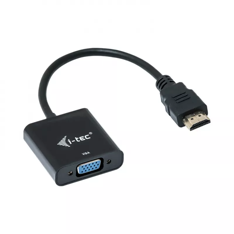 i-tec HDMI į VGA kabelio adapteris, 0,15 m, HDMI, VGA, Vyriškas, Moteriškas, 1920 x 1080 pikselių