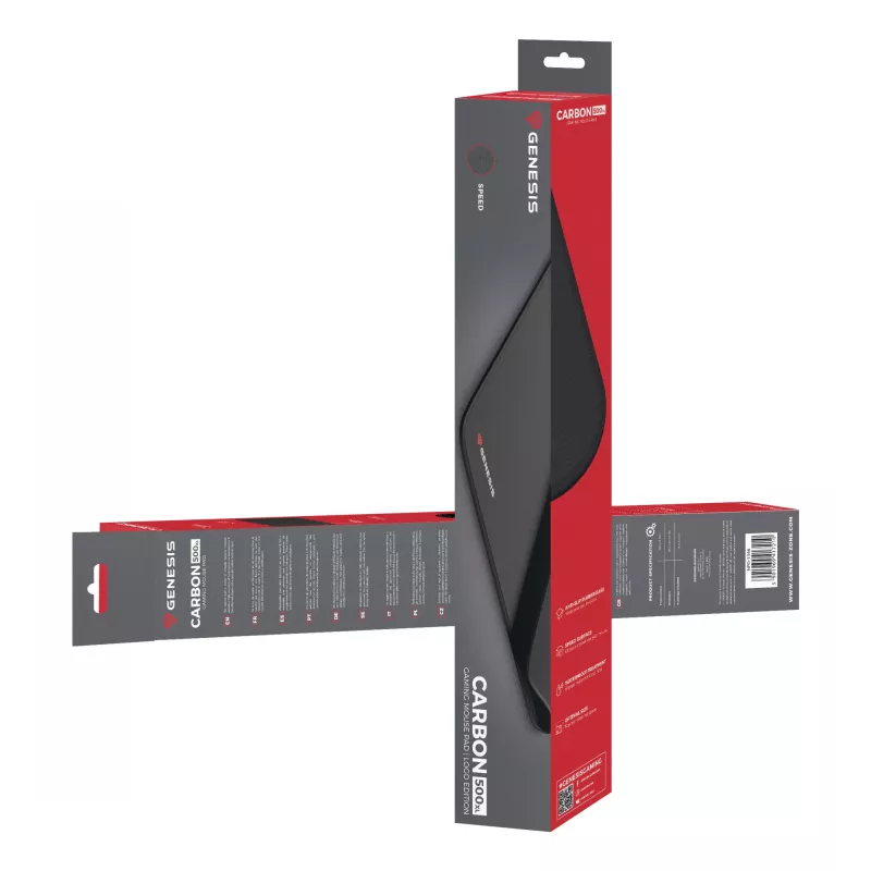 Pelėdos kilimėlis GENESIS Carbon 500 XL, juodas