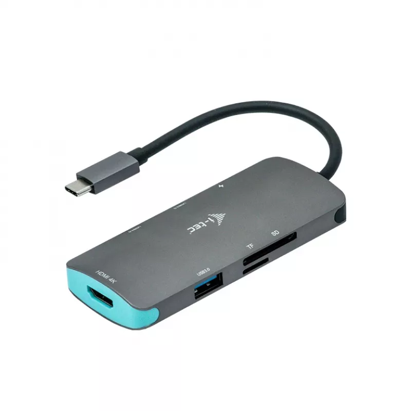 Docking stotelė i-tec Metal USB-C Nano Dock 4K HDMI + Power Delivery 100 W