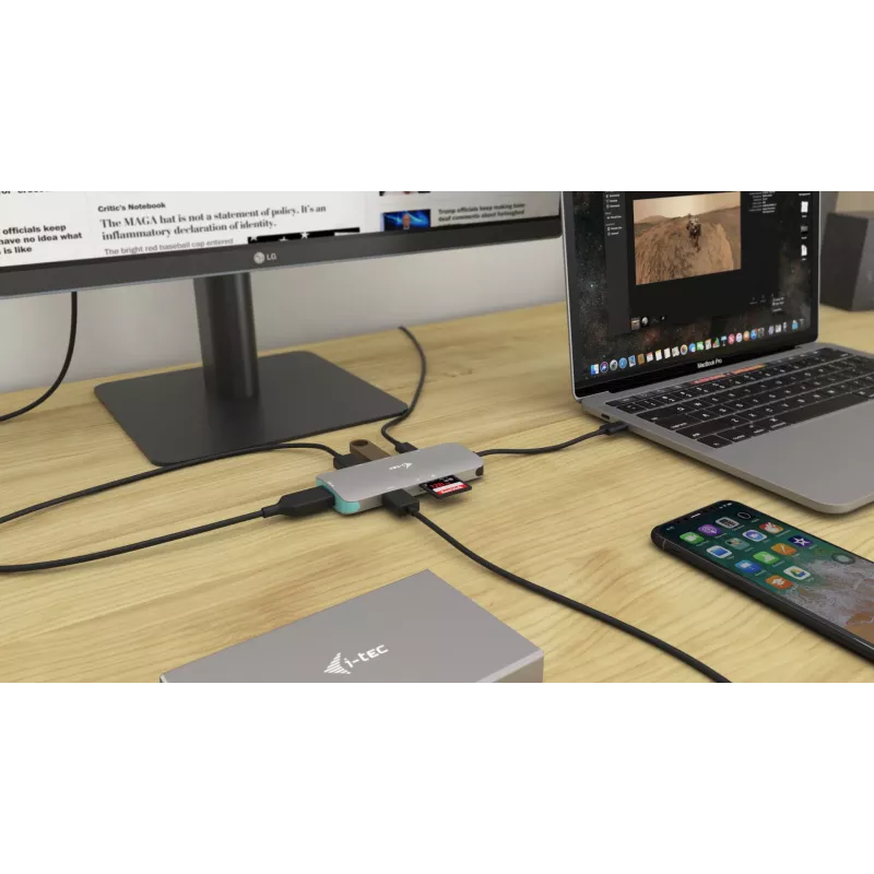 Docking stotelė i-tec Metal USB-C Nano Dock 4K HDMI + Power Delivery 100 W