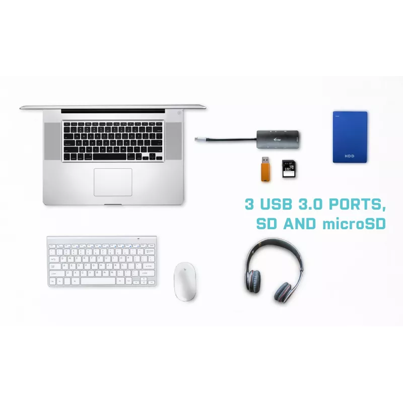Docking stotelė i-tec Metal USB-C Nano Dock 4K HDMI + Power Delivery 100 W