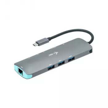 Dokavimo stotelė i-tec Metal USB-C Nano 4K HDMI LAN Power Delivery 100 W