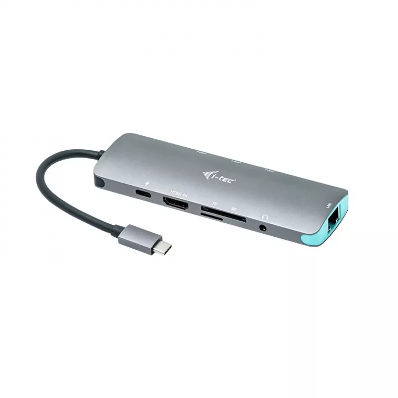 Dokavimo stotelė i-tec Metal USB-C Nano 4K HDMI LAN Power Delivery 100 W