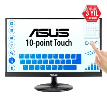 ASUS VT229H kompiuterio monitorius 54,6 cm (21,5 col.) 1920 x 1080 pikselių Full HD LED liečiamas juodas