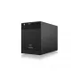 ICY BOX IB-3740-C31 išorinis HDD/SSD dėklas, juodas, 2.5/3.5 colio
