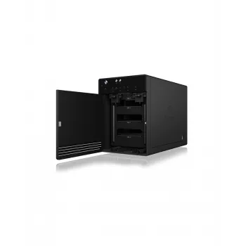 ICY BOX IB-3740-C31 išorinis HDD/SSD dėklas, juodas, 2.5/3.5 colio