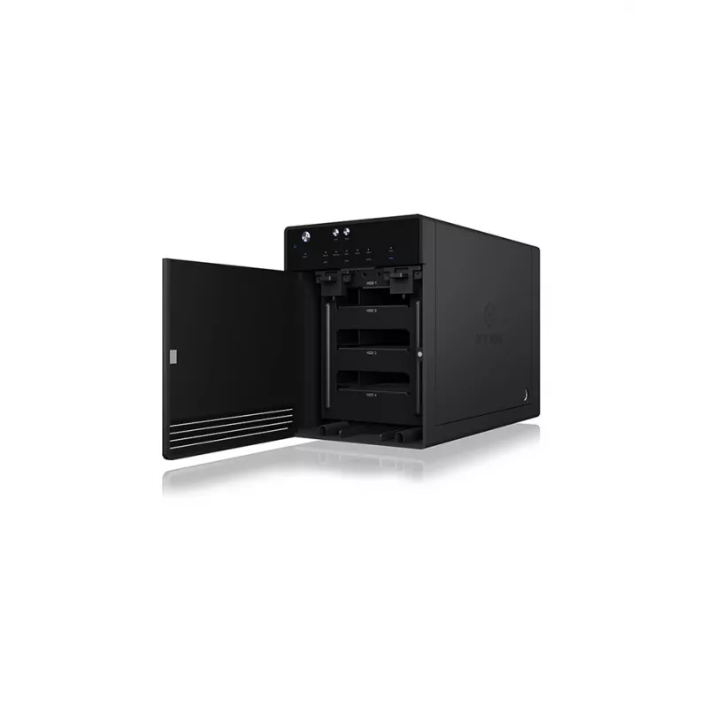 ICY BOX IB-3740-C31 išorinis HDD/SSD dėklas, juodas, 2.5/3.5 colio