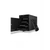 ICY BOX IB-3740-C31 išorinis HDD/SSD dėklas, juodas, 2.5/3.5 colio