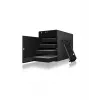 ICY BOX IB-3740-C31 išorinis HDD/SSD dėklas, juodas, 2.5/3.5 colio
