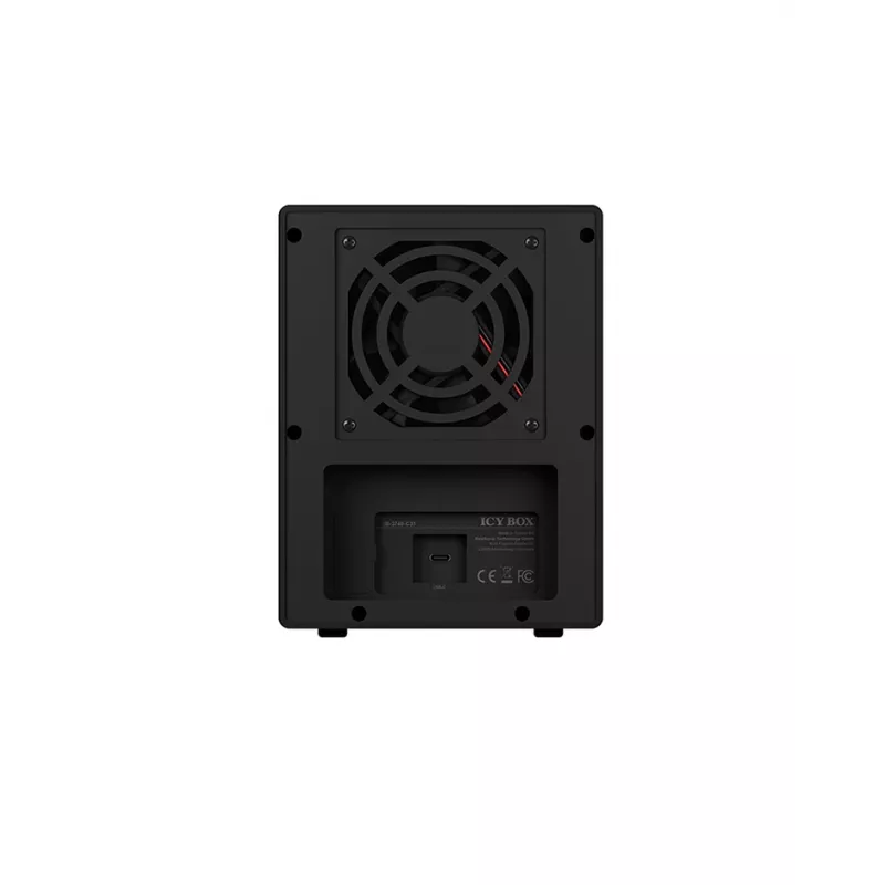 ICY BOX IB-3740-C31 išorinis HDD/SSD dėklas, juodas, 2.5/3.5 colio