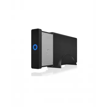 ICY BOX IB-377-C31 Išorinis HDD/SSD dėklas, juodas, 3.5 colio