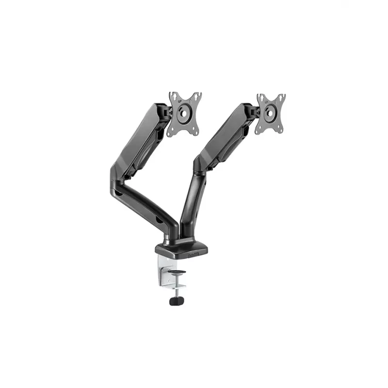 ICY BOX IB-MS304-T Dvigubo monitoriaus laikiklis, 68.6 cm (27 inch), juodas