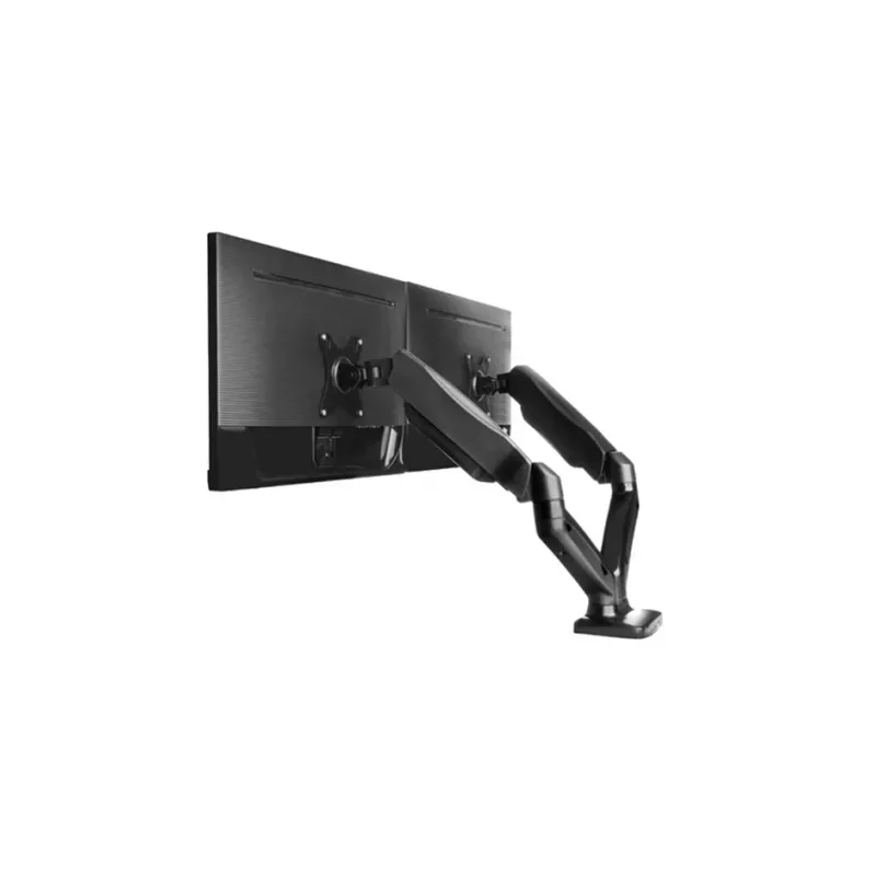 ICY BOX IB-MS304-T Dvigubo monitoriaus laikiklis, 68.6 cm (27 inch), juodas