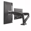 ICY BOX IB-MS304-T Dvigubo monitoriaus laikiklis, 68.6 cm (27 inch), juodas