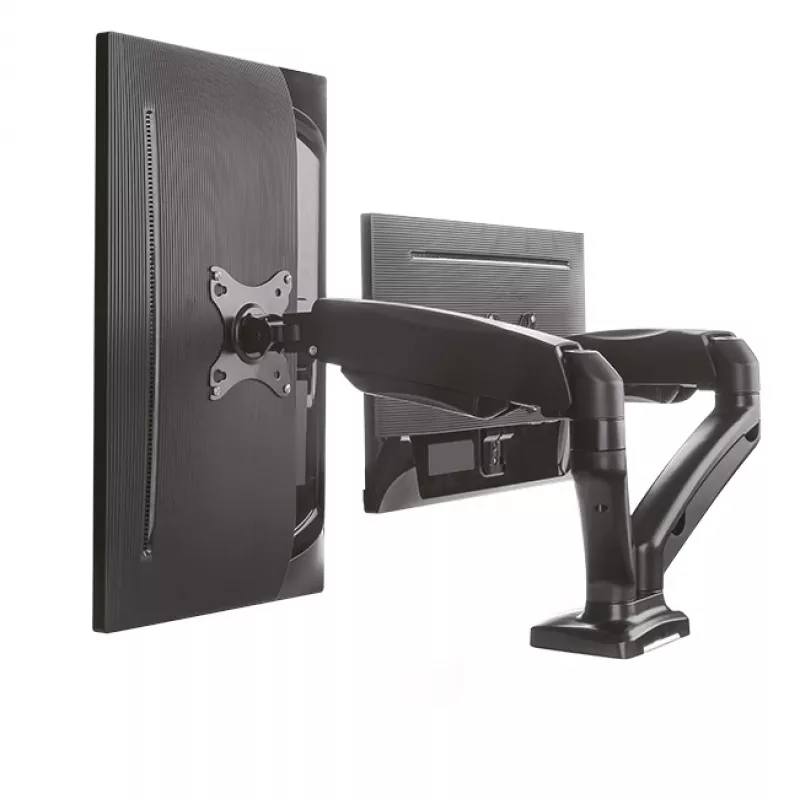 ICY BOX IB-MS304-T Dvigubo monitoriaus laikiklis, 68.6 cm (27 inch), juodas