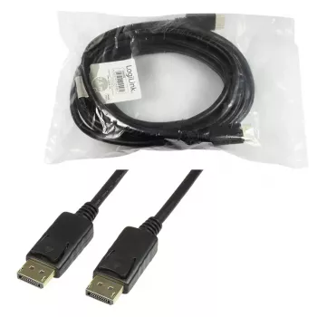 DisplayPort kabelis LogiLink CV0076 7,5 m Juodas