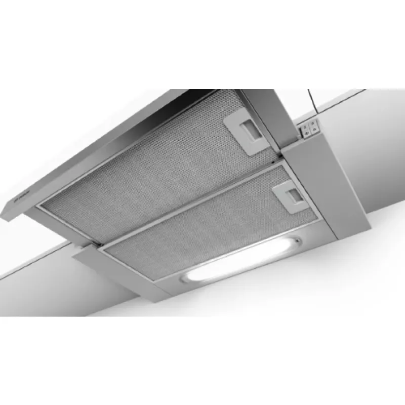 Bosch Serie 4 DFT63AC50 gartraukis pusiau įmontuojamas (ištraukiamas) sidabrinis 360 m³/h