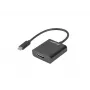 USB grafikos adapteris LANBERG AD-UC-HD-01, juodas, USB-C (vyriškas) į HDMI (moteriškas)