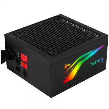Aerocool LUXRGB550M 550W 80Plus Bronze 230V modulinis maitinimo šaltinis, juodas
