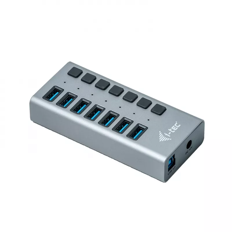 i-tec USB 3.0 įkrovimo stotelė 7 prievadai su 36 W maitinimo adapteriu