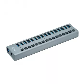 i-tec USB 3.0 įkrovimo stotelė 16 prievadų + 90 W maitinimo adapteris