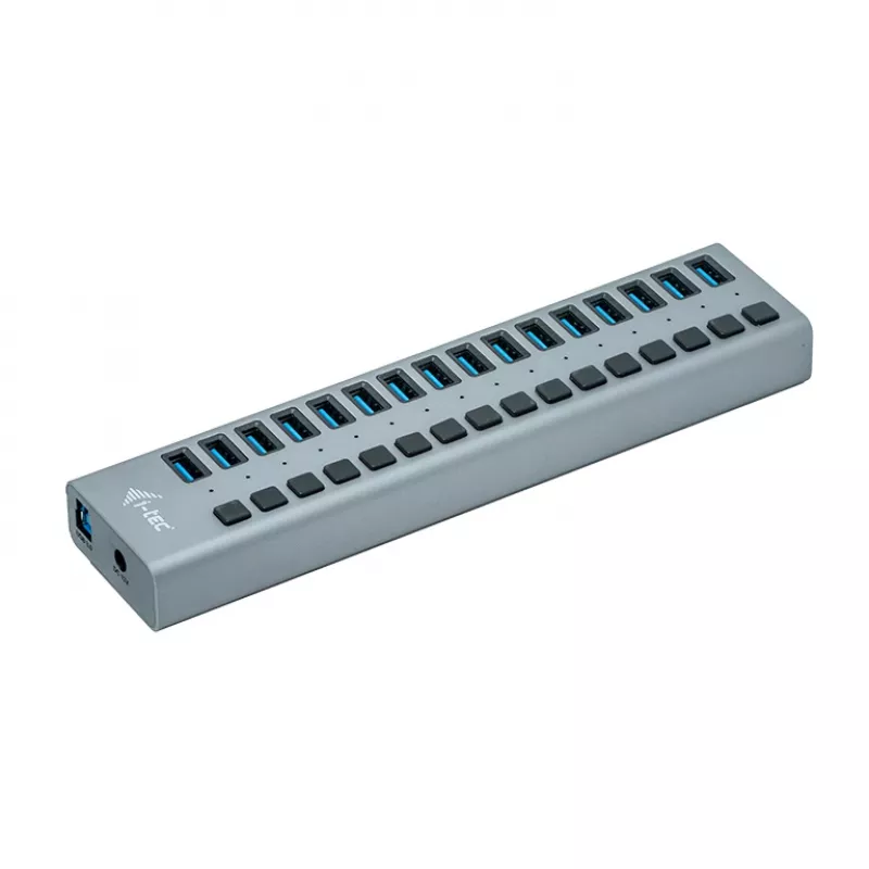 i-tec USB 3.0 įkrovimo stotelė 16 prievadų + 90 W maitinimo adapteris