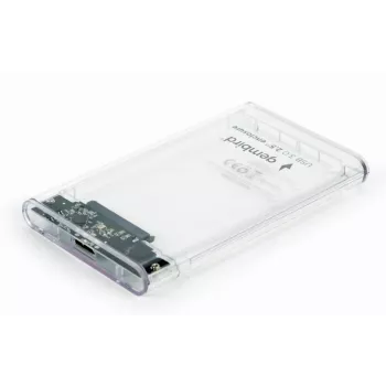 GEMBIRD USB 3.0 2.5 colio SATA kietojo disko dėklas 9.5 mm diskui, permatomas plastikas