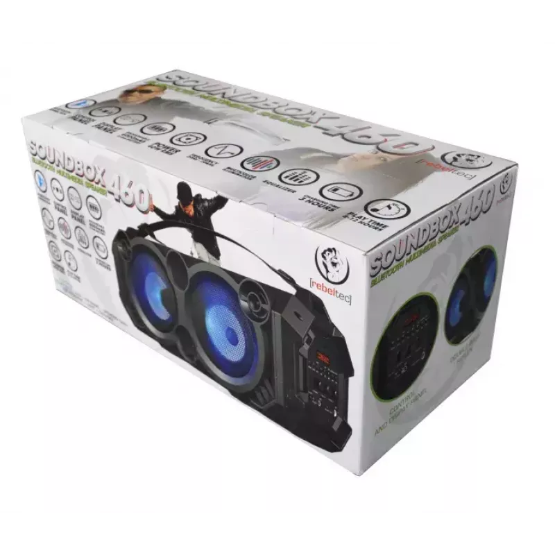Belaidis garsiakalbis Rebeltec SoundBox 460, juodas