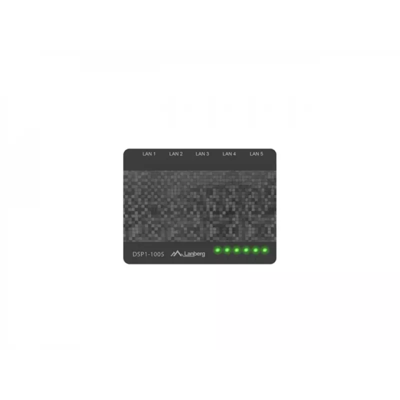 LANBERG Switch Dsp1-1005 5x 1 Gb/s Nevaldomas Gigabit Ethernet Darbalaukio 5 V