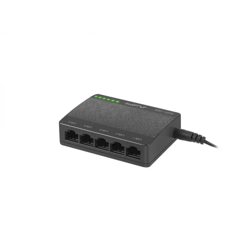 LANBERG Switch Dsp1-1005 5x 1 Gb/s Nevaldomas Gigabit Ethernet Darbalaukio 5 V