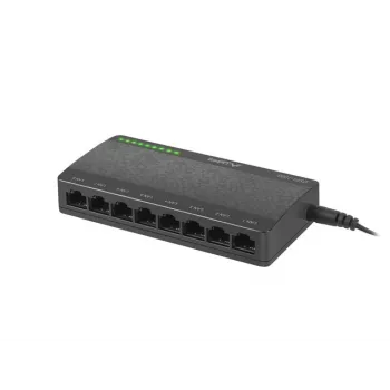 LANBERG Switch Dsp1-1008 8x 1 Gb/s nevaldomas Gigabit Ethernet stalinis 5 V