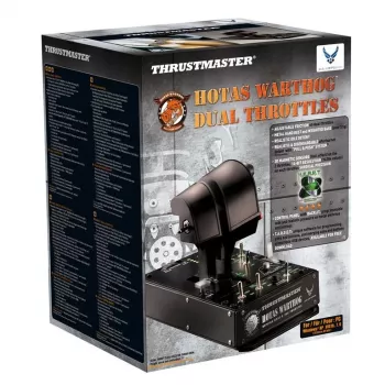 Thrustmaster HOTAS Warthog dvigubi droseliai juodi USB skrydžių simuliatoriui PC