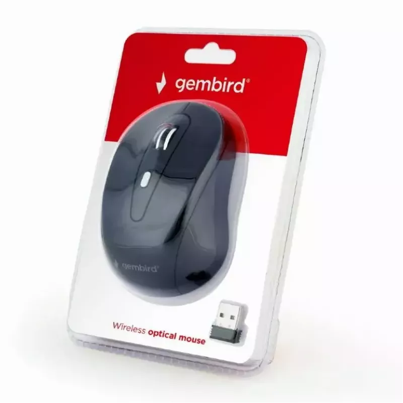 Gembird MUSW-6B-01 belaidė RF optinė pelė, 6 mygtukai, 800-1600 DPI