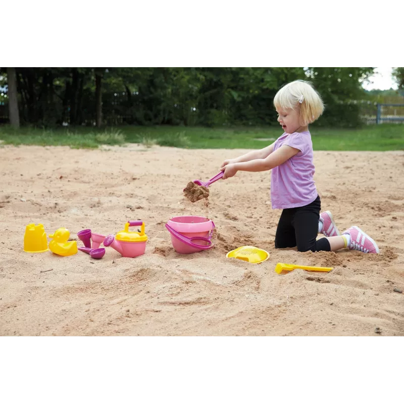 LENA Happy Sand Girls I 10 vnt. – smėlio žaislų rinkinys mergaitėms