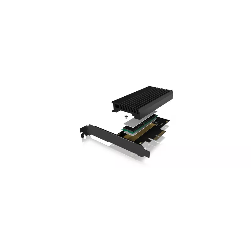 ICY BOX IB-PCI214M2-HSL PCIe 4.0 M.2 NVMe adapterio kortelė su aušintuvu