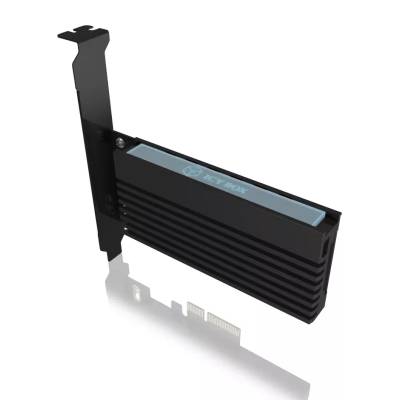 ICY BOX IB-PCI214M2-HSL PCIe 4.0 M.2 NVMe adapterio kortelė su aušintuvu