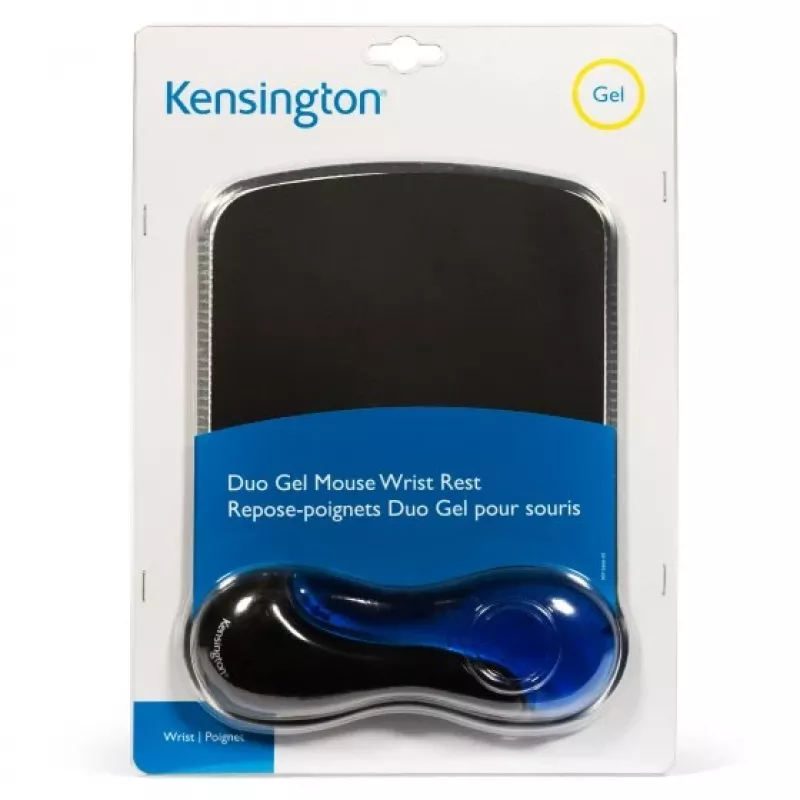 Kensington K62401AM pelės kilimėlis su riešo atrama, juodas, mėlynas