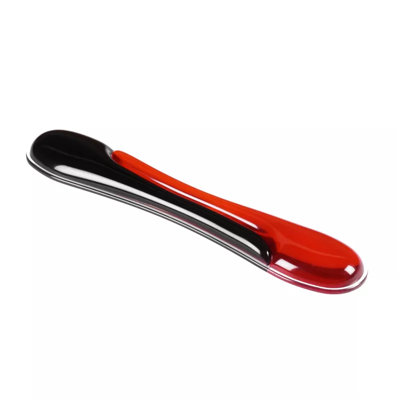 Kensington Duo Gel riešų atrama klaviatūrai – raudona/juoda, gelinė, 240 mm